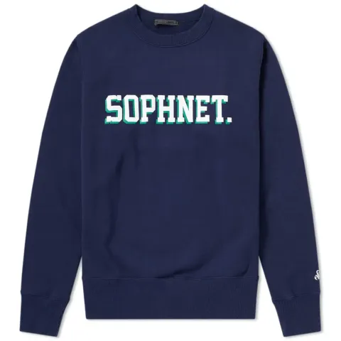 SOPHNET. Logo Crew Sweat