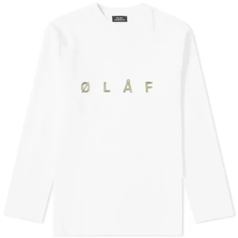 Long Sleeve ØLÅF Chain Stitch Tee