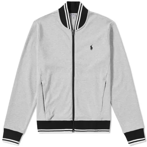 Tipped Jersey Bomber Jacket