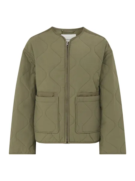 Selected Recycled Cotton Blend Ami Quilted Jacket - Kalamata