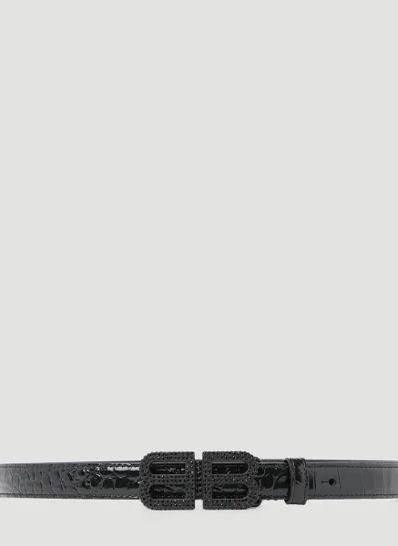Hourglass Logo Buckle Belt