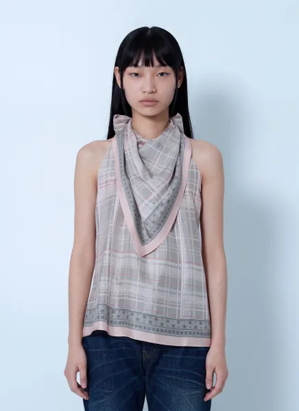 Silk Blouse with Scarf