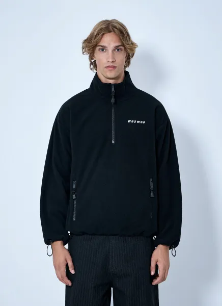 Half-Zip Fleece Sweatshirt