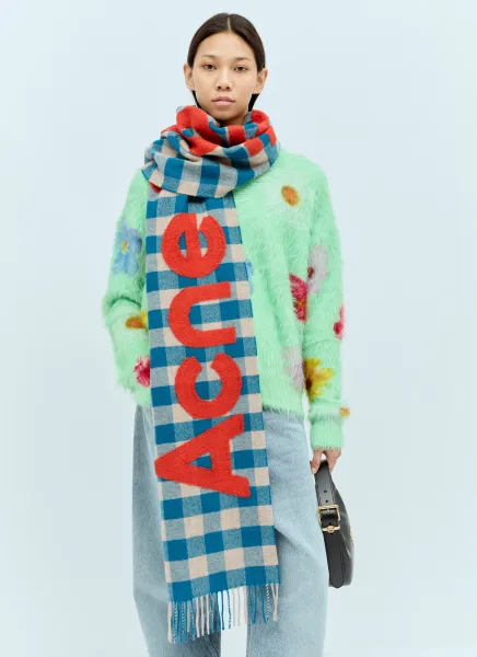 Check Logo Scarf