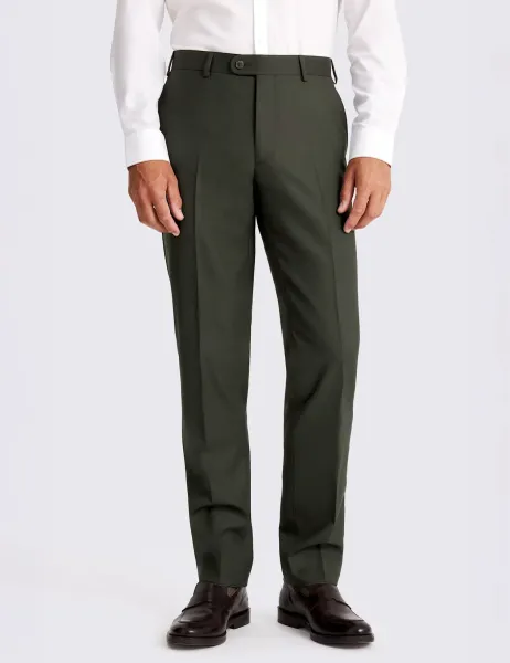 Moss Tailored Fit Italian Pure Wool Suit Trousers