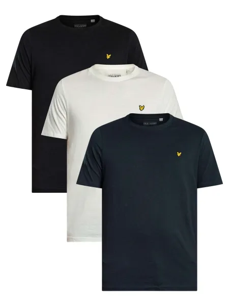 Lyle & Scott 3 Pack Lightweight Plain T-Shirts