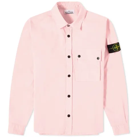 Supima Cotton Twill Stretch-TC Button Overshirt