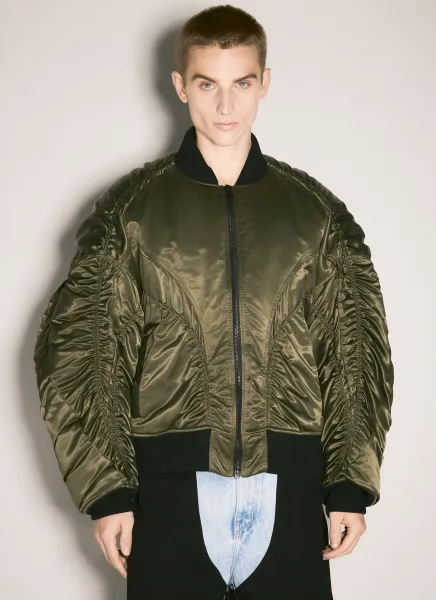 Satin Bomber Jacket