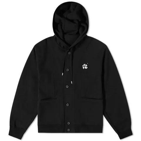 Button Front Hoodie