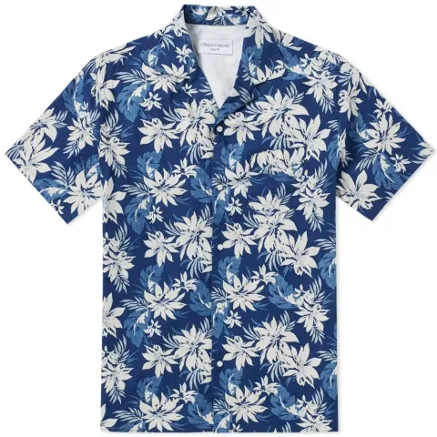 Short Sleeve Dario Print Bowling Shirt