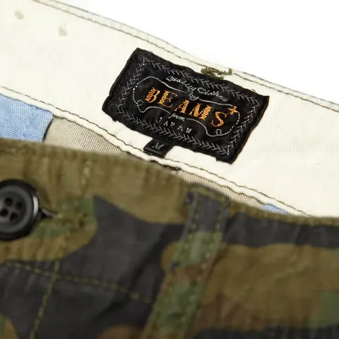 Plain Front Camo Chino