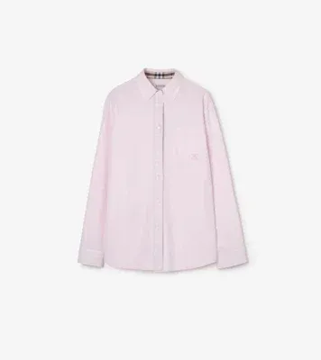 Relaxed Fit Cotton Oxford Shirt in Frosty pink