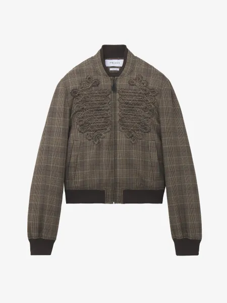 Prince Of Wales Check Bomber Jacket