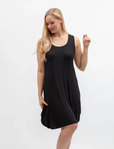 Cyberjammies Modal Rich Nightdress Black