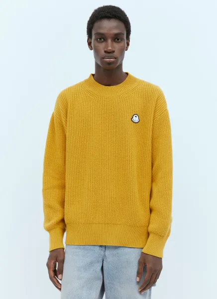 Logo Patch Wool Sweater