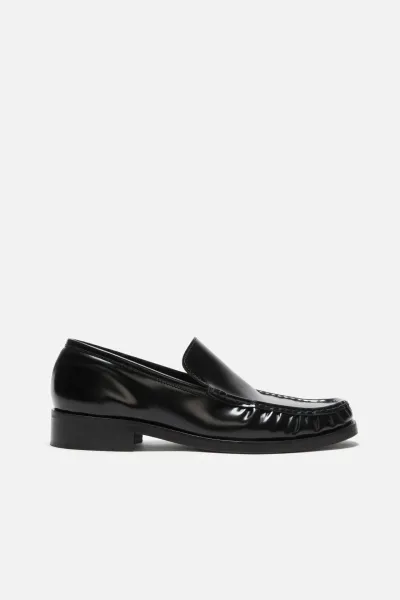 Leather loafers