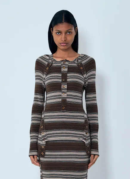 Hooded Stripe Sweater