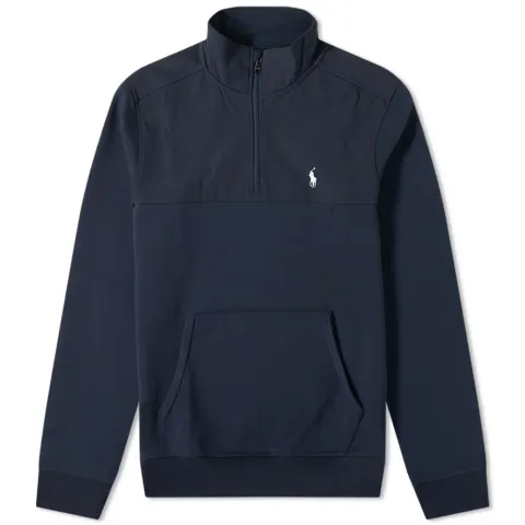 Nylon Mix Half Zip Sweat
