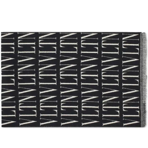 VLTN All Over Logo Scarf