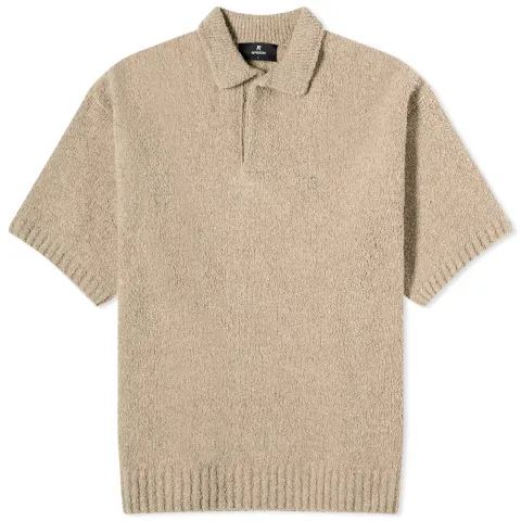 Boucle Textured Knit Polo