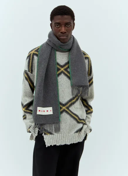Logo Patch Scarf