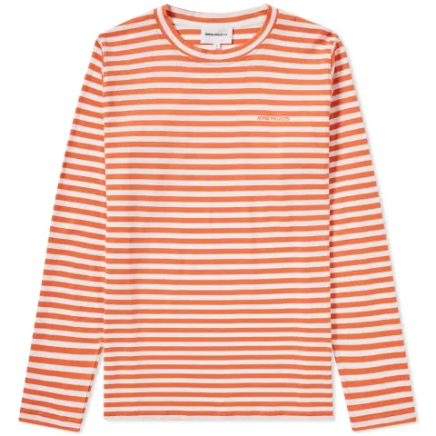 Long Sleeve James Logo Stripe Tee