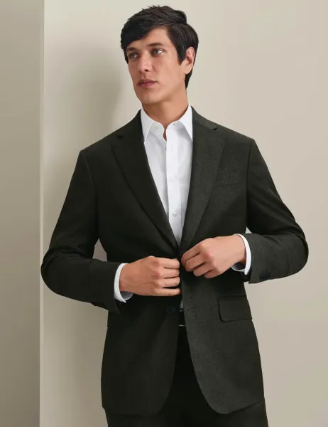 Charles Tyrwhitt Slim Fit Wool Rich Suit Jacket Olive