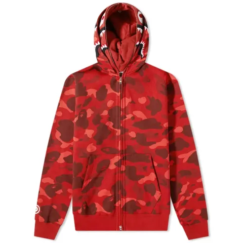 Color Camo Shark Full Zip Hoody