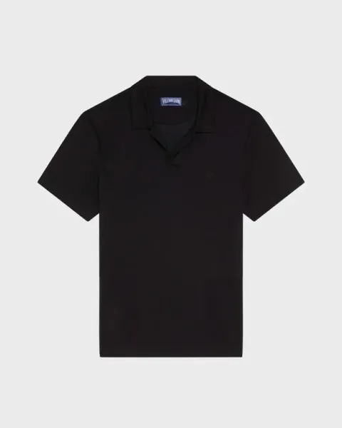 Vilebrequin Men Tencel Polo Shirt Solid
