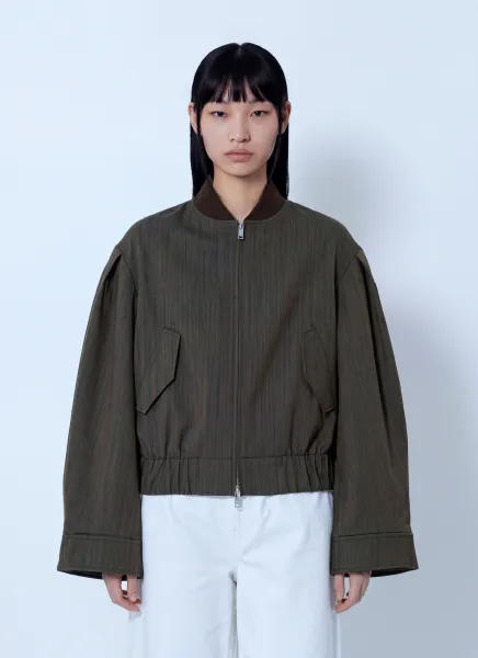 GANNI Light Wool Melange Boxy Jacket