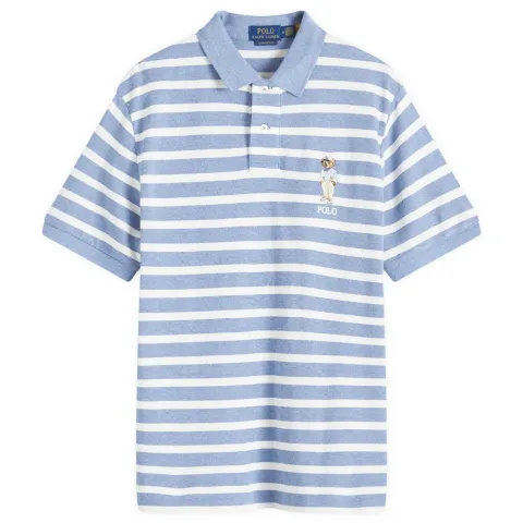 Bear Stripe Polo Shirt