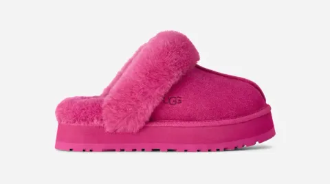 Disquette Slipper for Women, Suede/Polyester