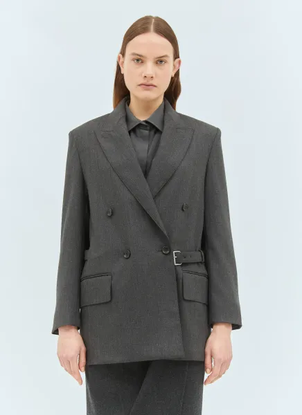 Double-Breasted Wool Blazer