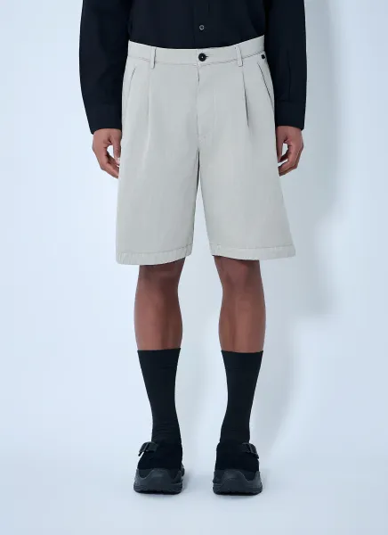 Gabardine Bermuda Shorts