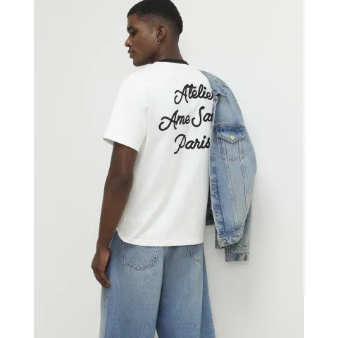 River Island Cotton Ame Saint Ringer T-Shirt