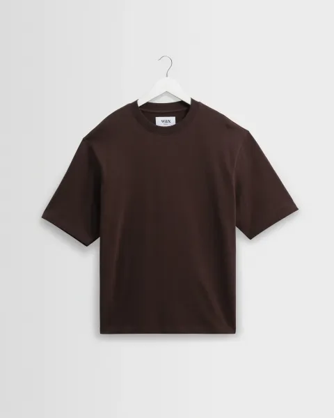 Milton - Dark Brown Organic Emorised Cotton t-Shirt