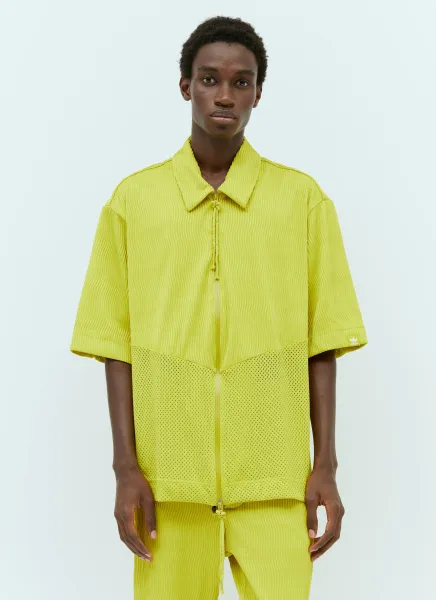 Zip-Up Short Sleeve Shirt