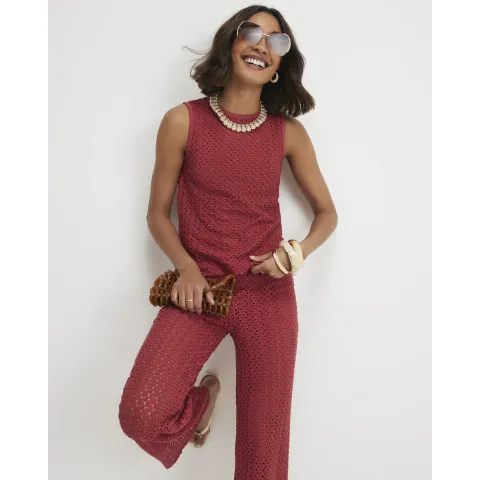 River Island Crochet Tunic Top