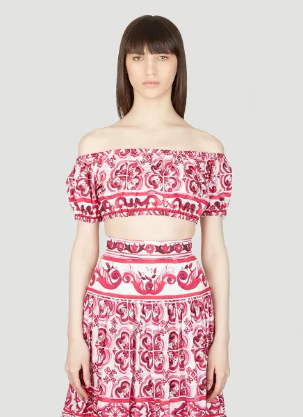 Majolica Print Top