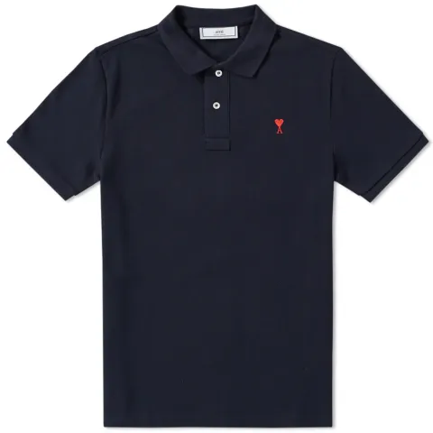 AMI Heart Logo Pique Polo