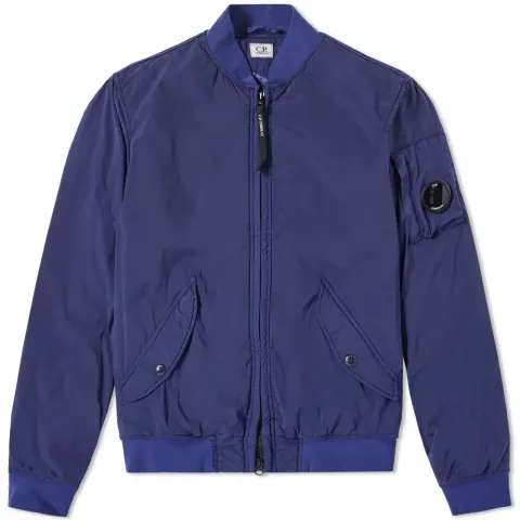 Garment Dyed Nycra Bomber Jacket
