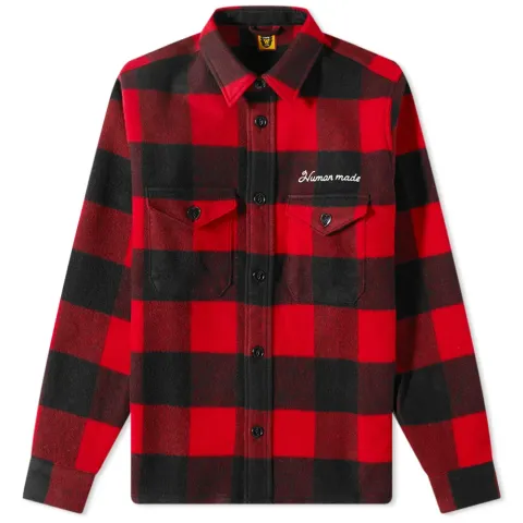 Checked Wool Shirt Jacket