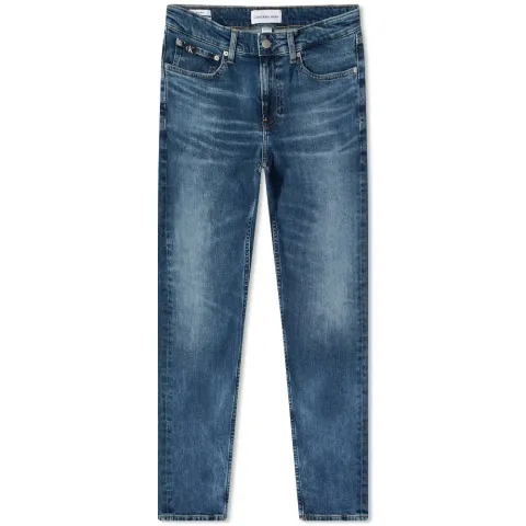 Medium Wash Slim Taper Jeans