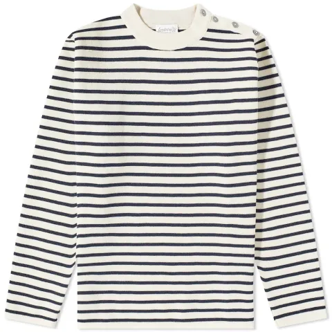 Naval Stripe Crew Knit