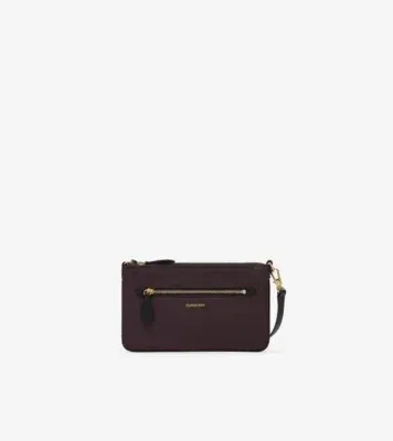 Nylon Zip Pouch in RUBUS