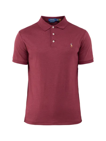 Polo Ralph Lauren Pima Cotton Soft Touch Polo Shirt - Spring Wine Heather