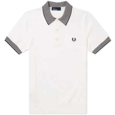 Fred Perry Stripe Trim Knitted Shirt