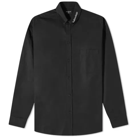 Logo Collar Button Down Shirt