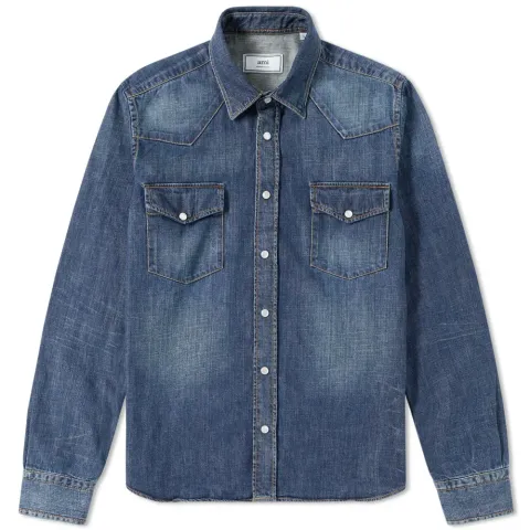 AMI Denim Western Shirt