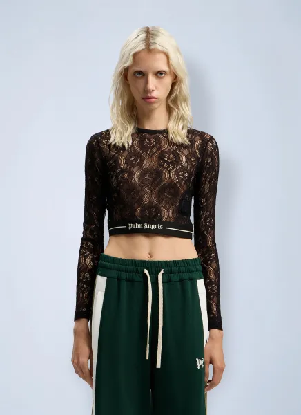 Classic Logo Lace Top